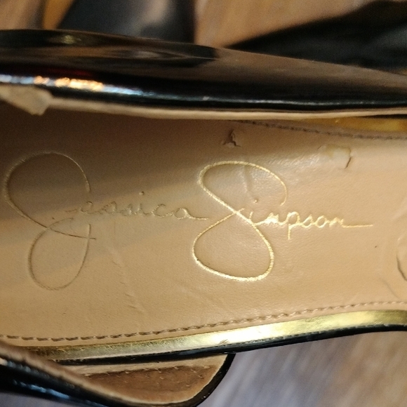 Jessica Simpson Black Glossy Heels - Picture 2 of 5